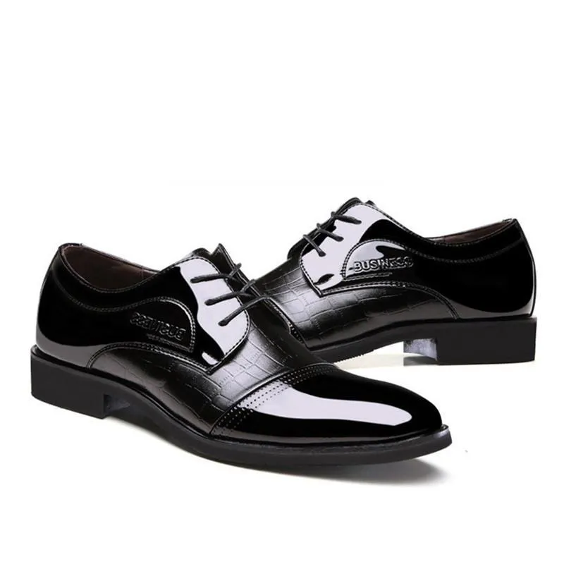 Pointed Toe Leather Shoes Business Wedding