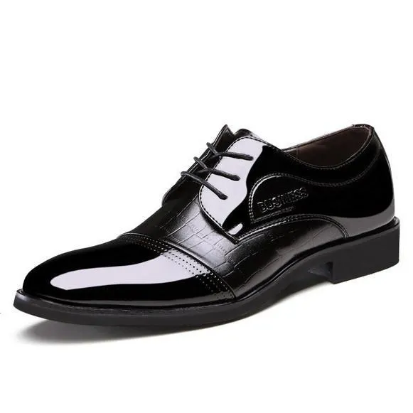 Pointed Toe Leather Shoes Business Wedding
