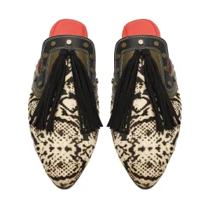 Python Cone Mules Women