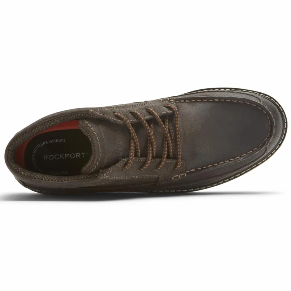 Rockport Men STORM FRONT MOC BOOT DARK BROWN/SUEDE