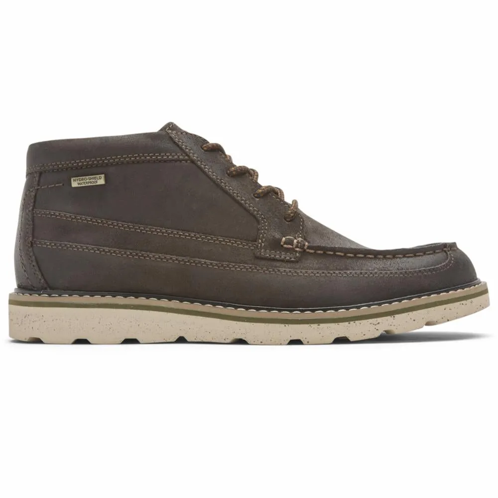 Rockport Men STORM FRONT MOC BOOT DARK BROWN/SUEDE