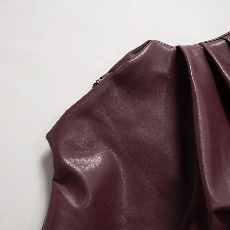 SERAN | Sleek Faux Leather Top
