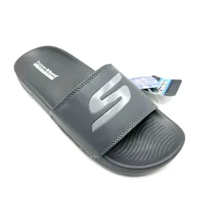Skechers Hyper Burst Memory Foam Slide Grey