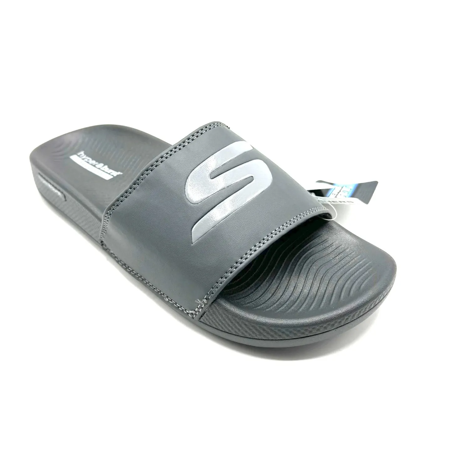 Skechers Hyper Burst Memory Foam Slide Grey