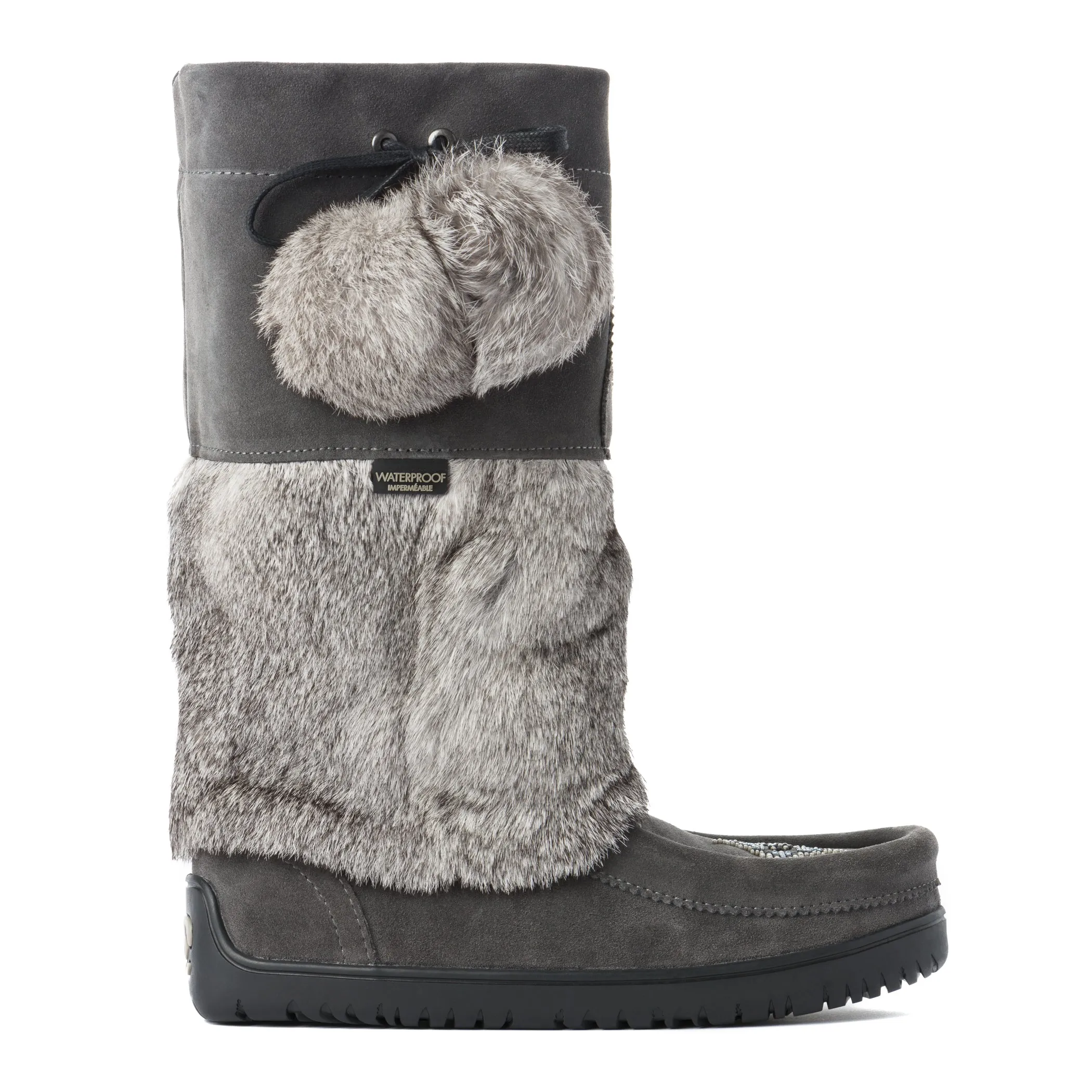 Snowy Owl Waterproof Mukluk - Charcoal