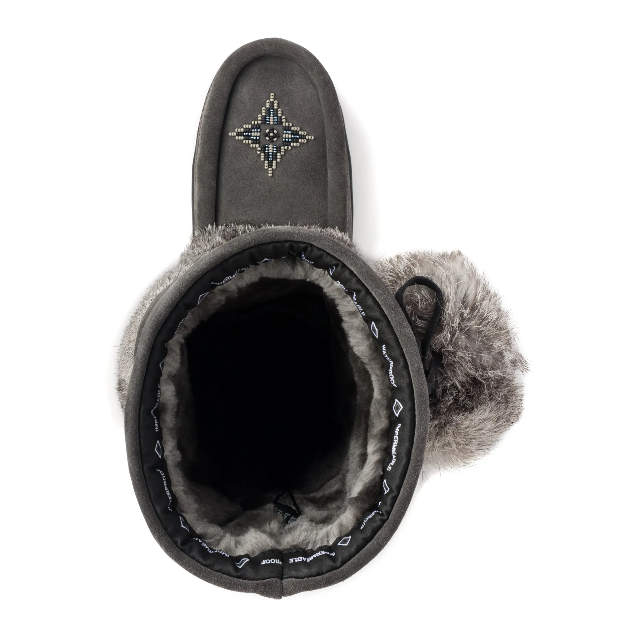 Snowy Owl Waterproof Mukluk - Charcoal