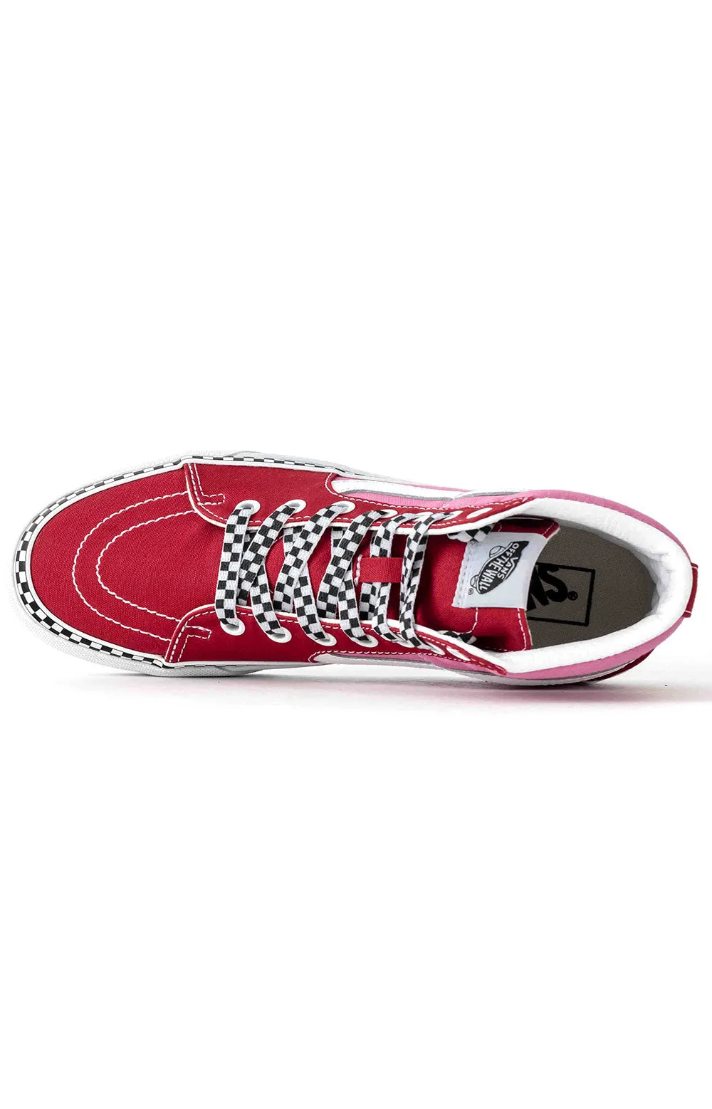 (Tknwvx) 2 Tone Sk8 Hi Platform 2 Shoe   Chili Pepper