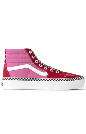 (Tknwvx) 2 Tone Sk8 Hi Platform 2 Shoe   Chili Pepper