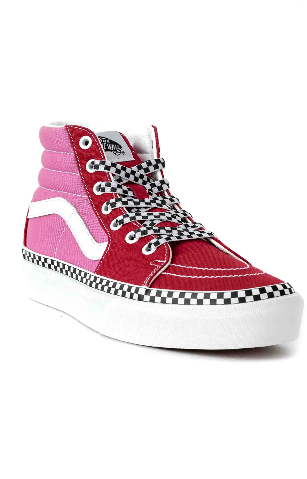 (Tknwvx) 2 Tone Sk8 Hi Platform 2 Shoe   Chili Pepper