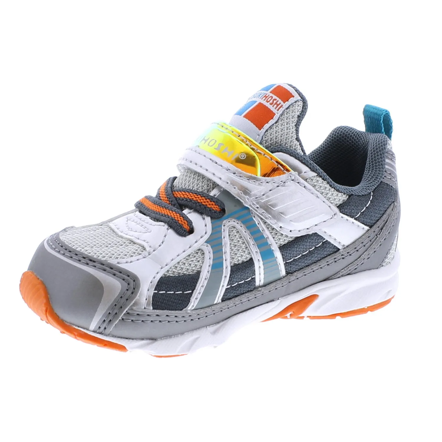 Tsukihoshi Storm | Silver/Gray Baby Sneakers
