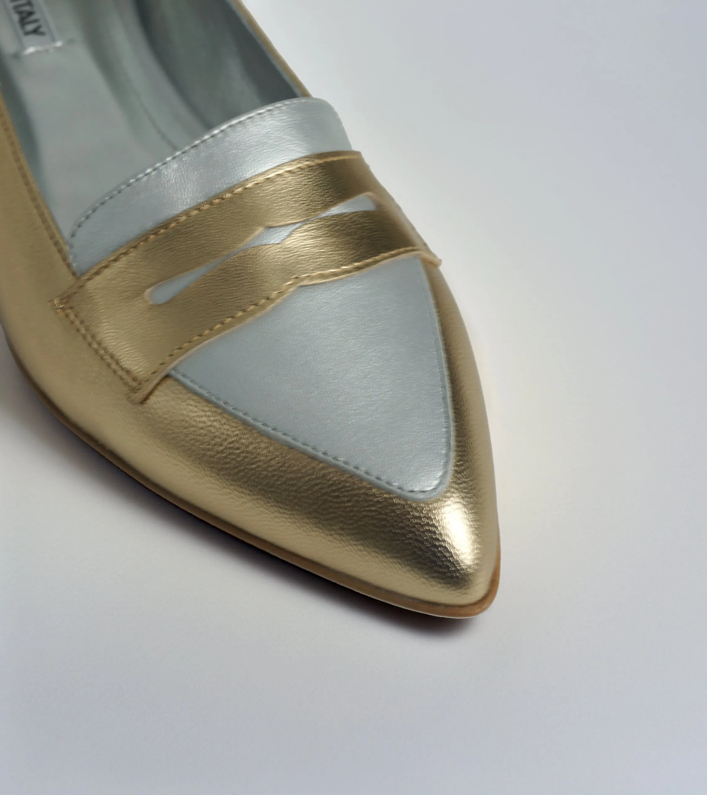 Valeria - Laminato Leather Loafer