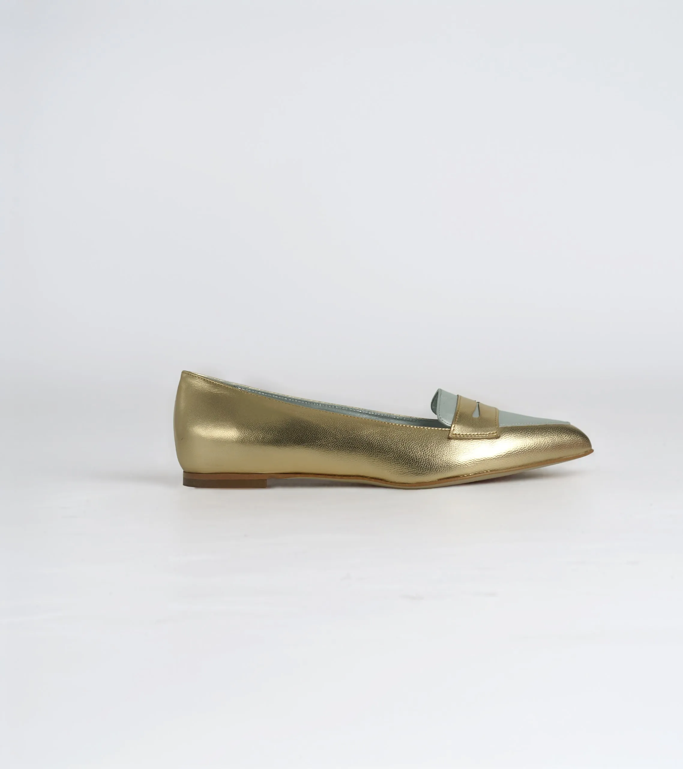 Valeria - Laminato Leather Loafer