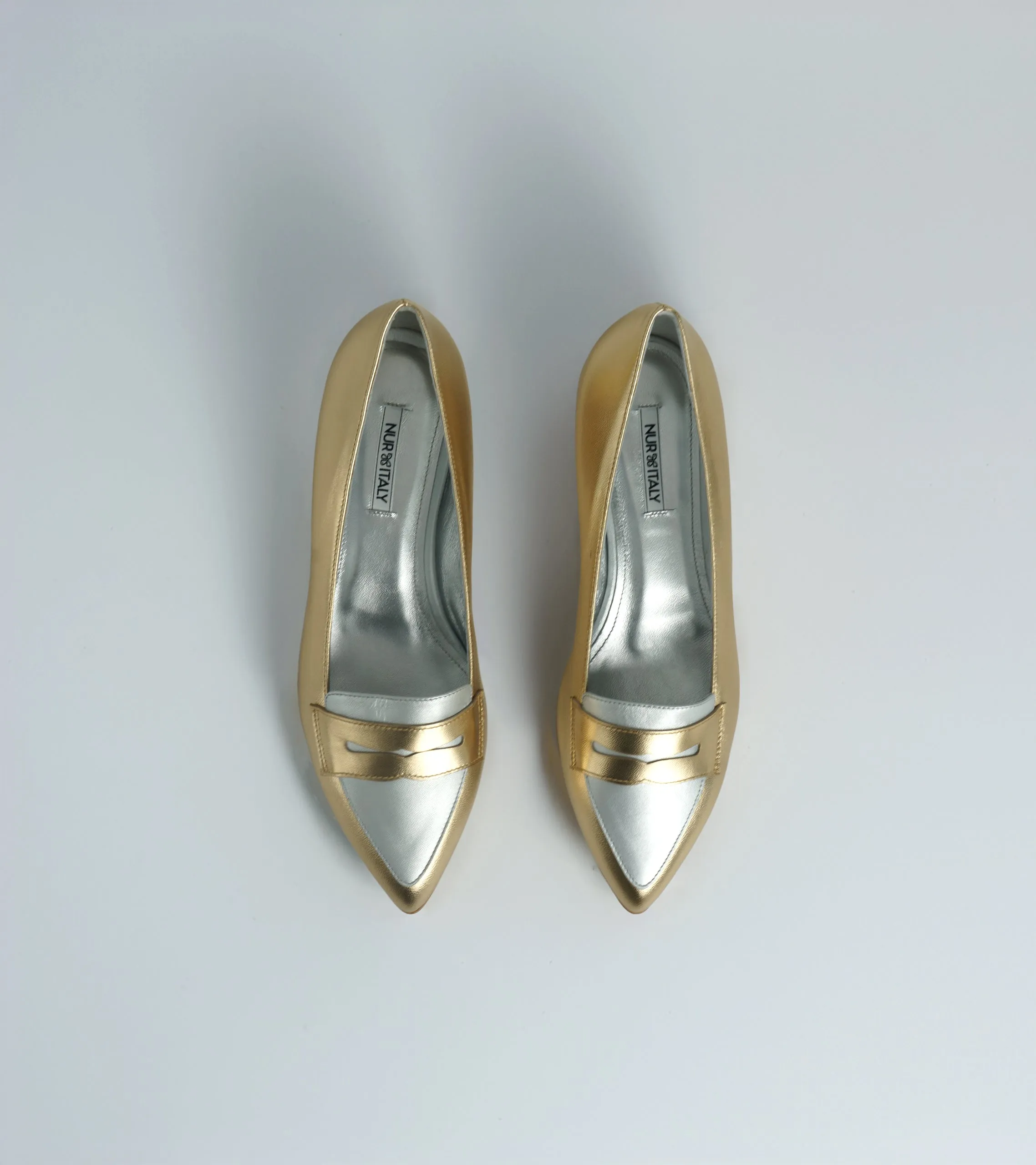Valeria - Laminato Leather Loafer