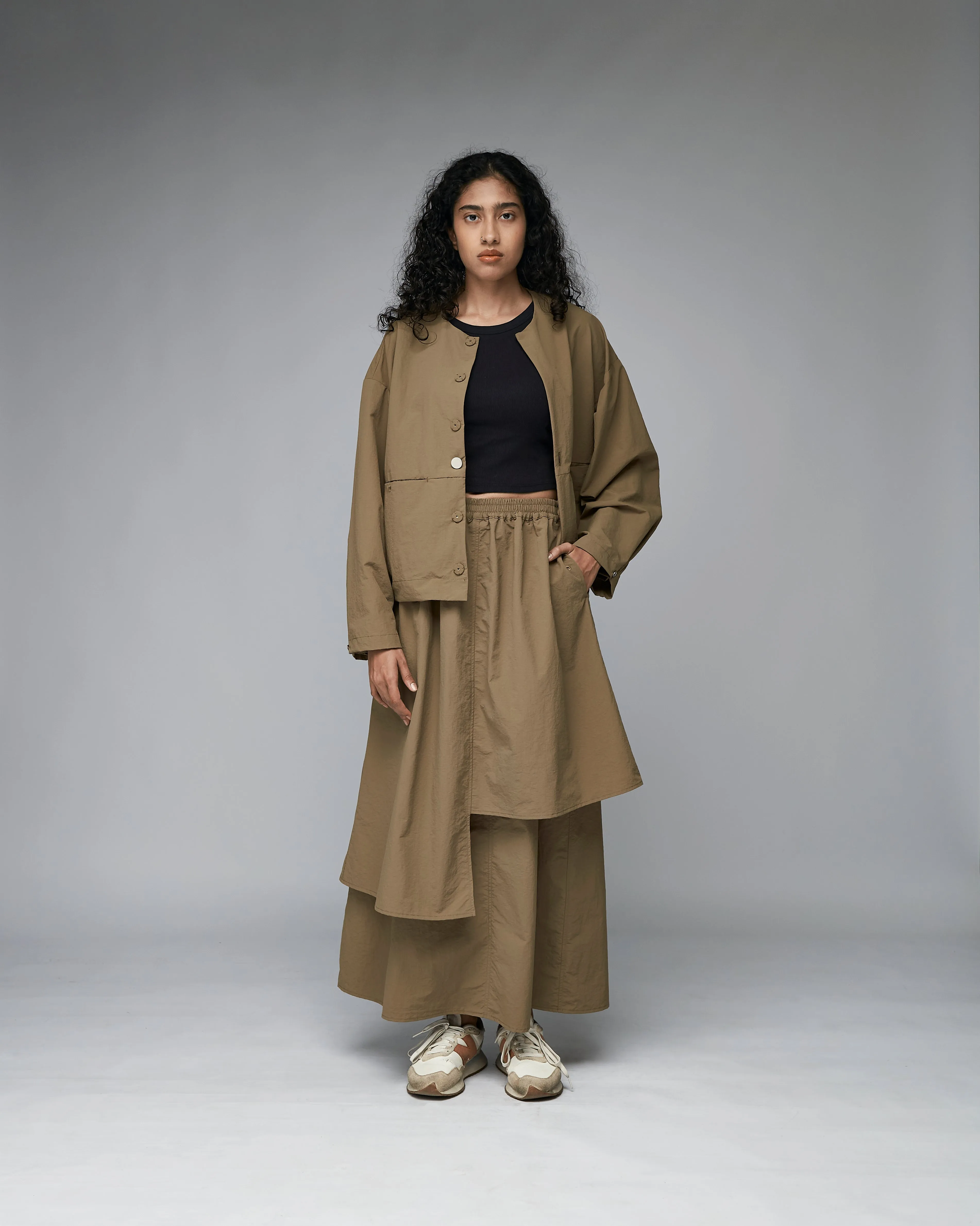 Women: The Layered Skirt (Coffee)