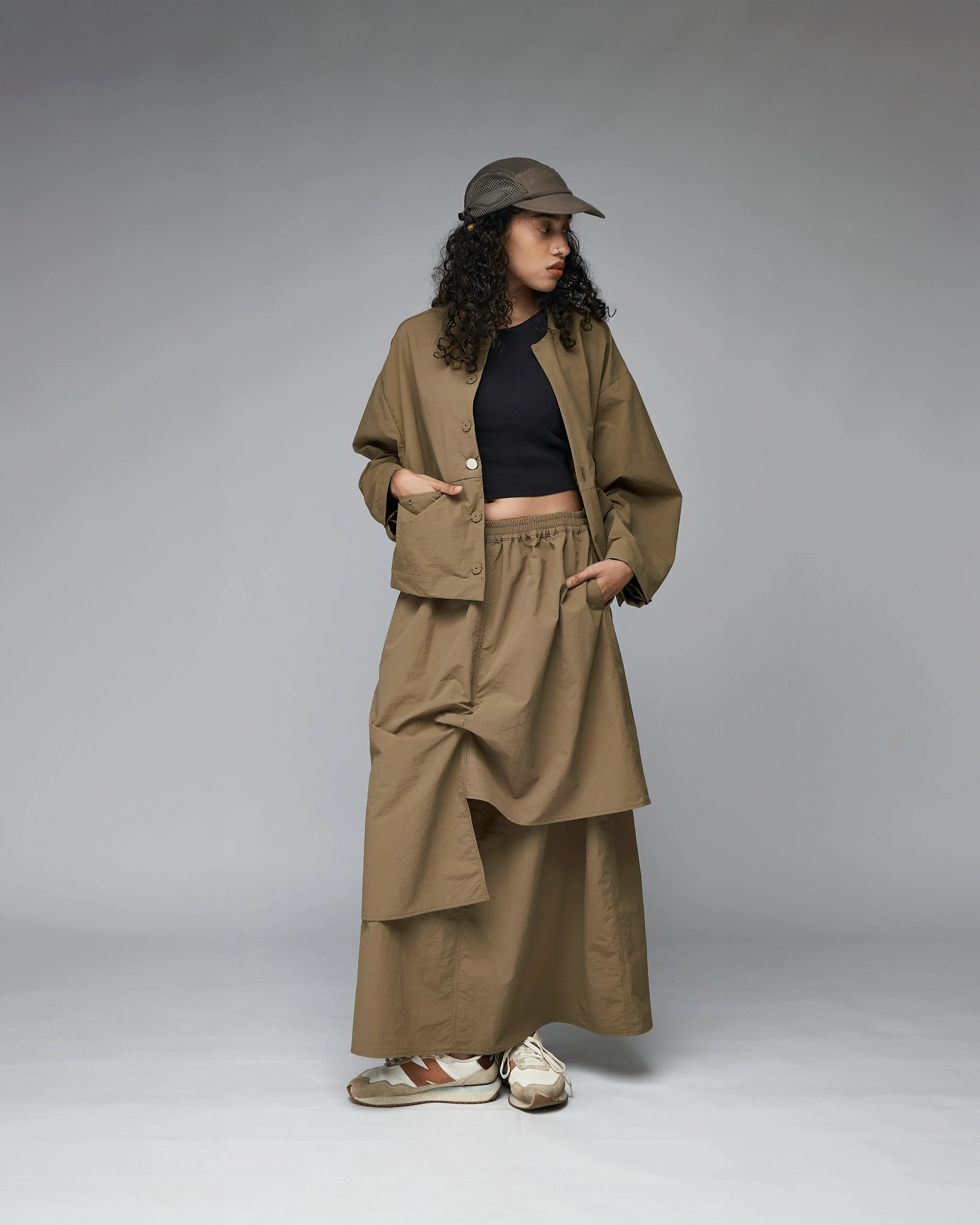 Women: The Layered Skirt (Coffee)