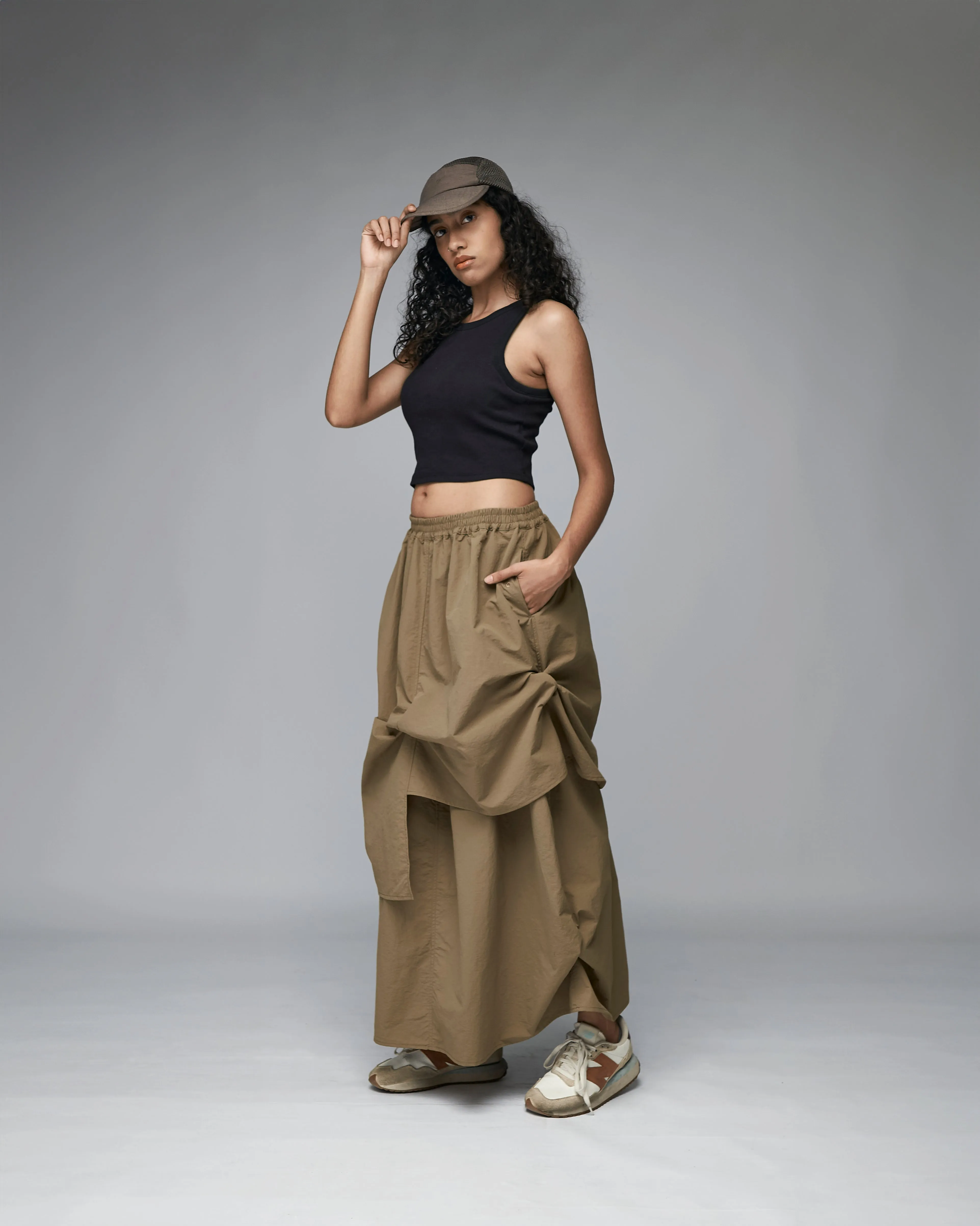 Women: The Layered Skirt (Coffee)