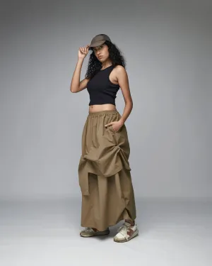 Women: The Layered Skirt (Coffee)