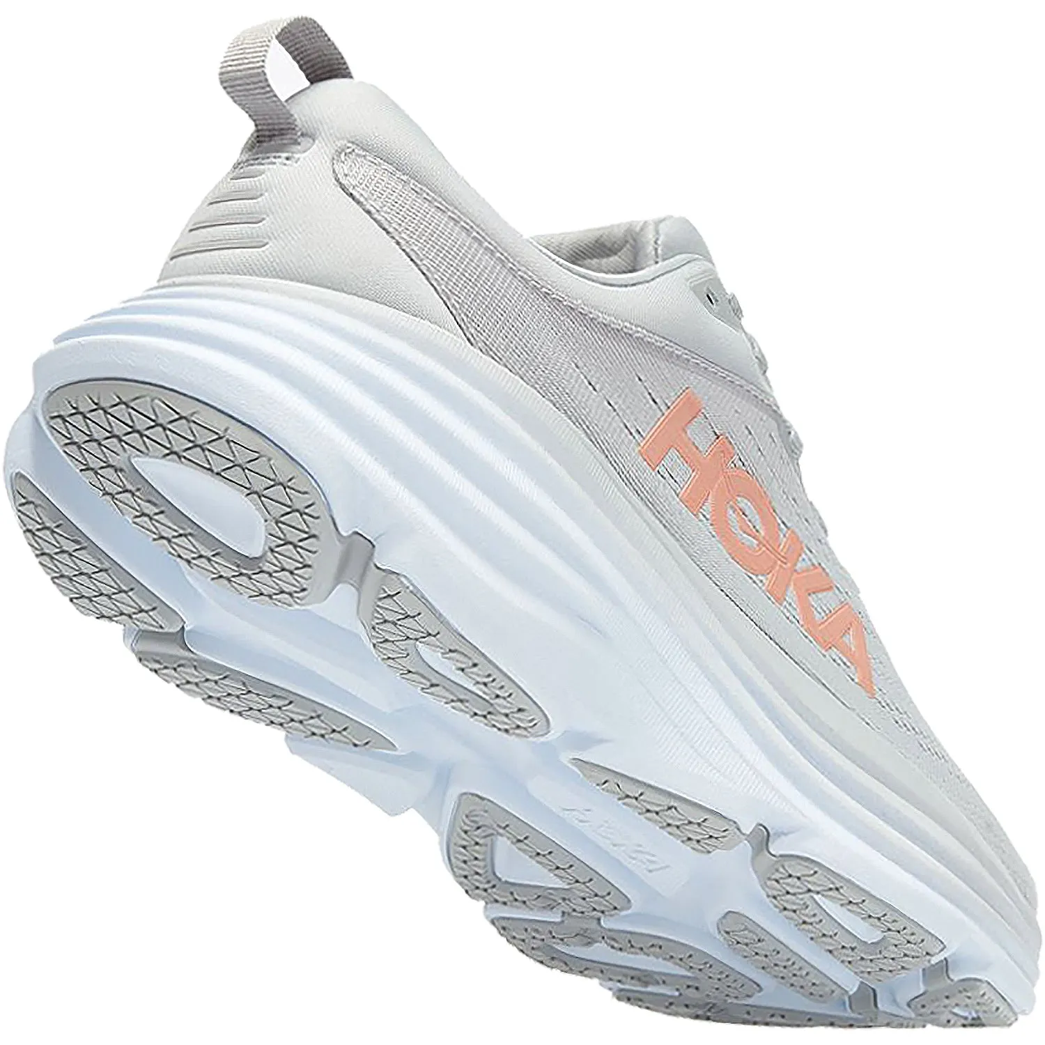 Women's Hoka Bondi 8 Harbor Mist/Lunar White Mesh