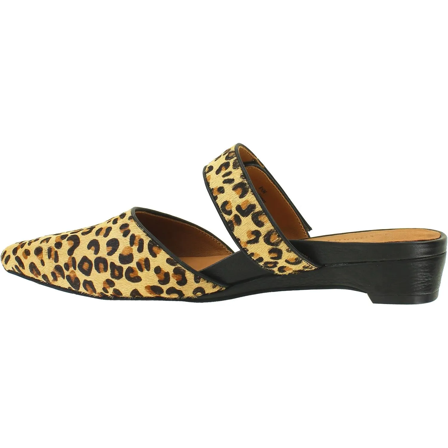 Women's L'Amour Des Pieds Baruk Brown/Black Leopard Animal Print Hair On Leather