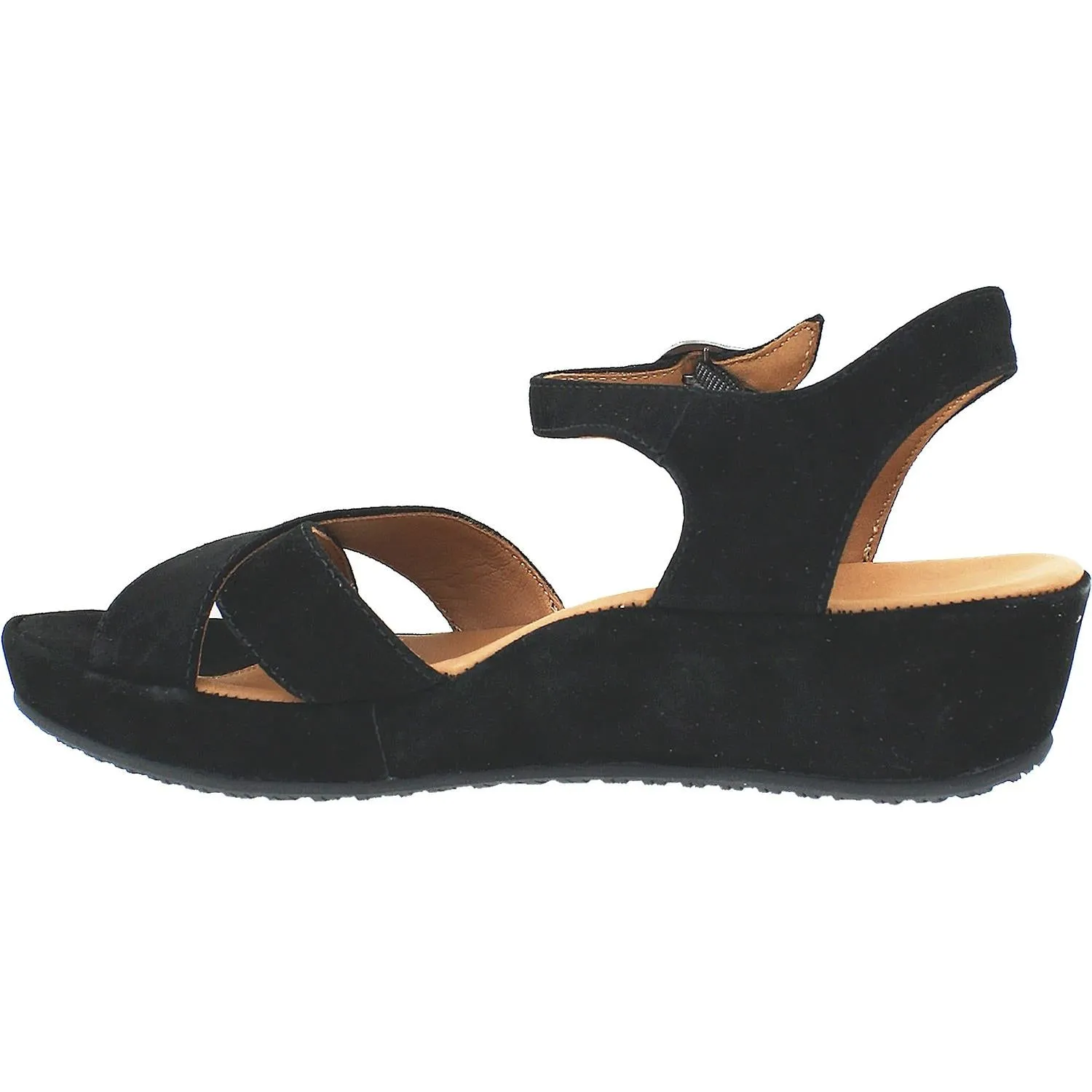 Women's L'Amour Des Pieds Casimiro Black Kid Suede