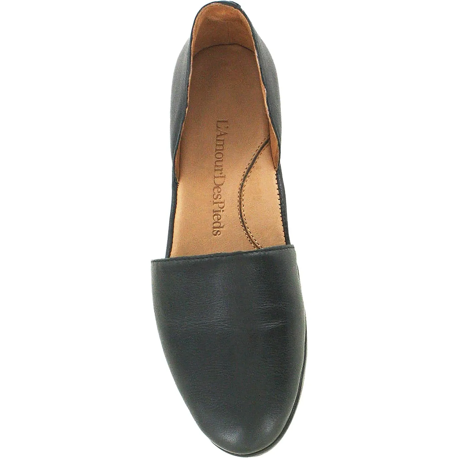 Women's L'Amour Des Pieds Yemina Black Lamba Leather